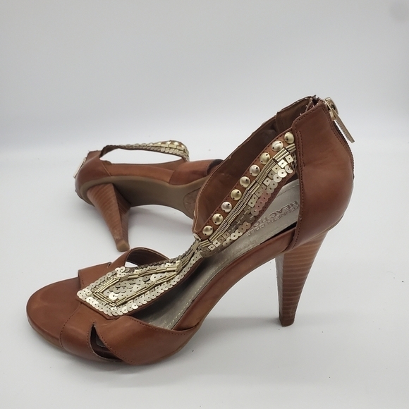 Kenneth Cole Reaction Knowingly Heels Women's 8.5M Shoes Brown - Picture 16 of 16